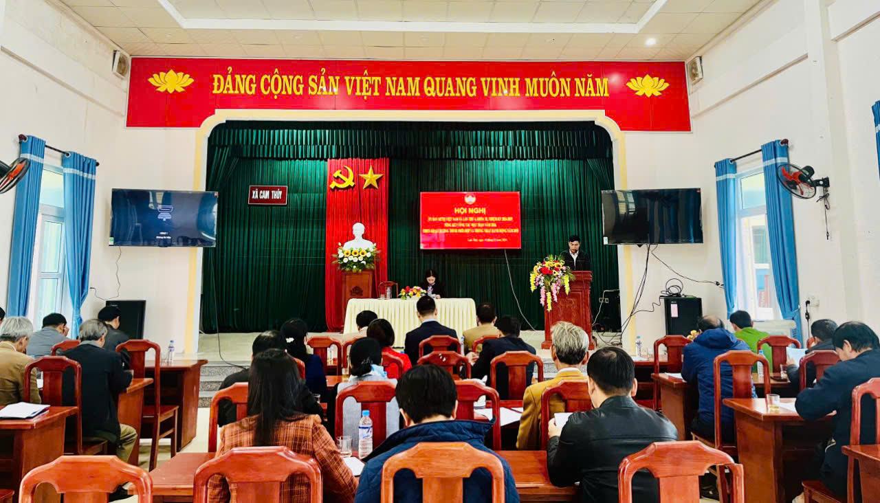 Uỷ ban MTTQVN xã Cam Thủy tổ chức Hội nghị lần thứ 4, khóa XI, nhiệm kỳ 2024- 2029